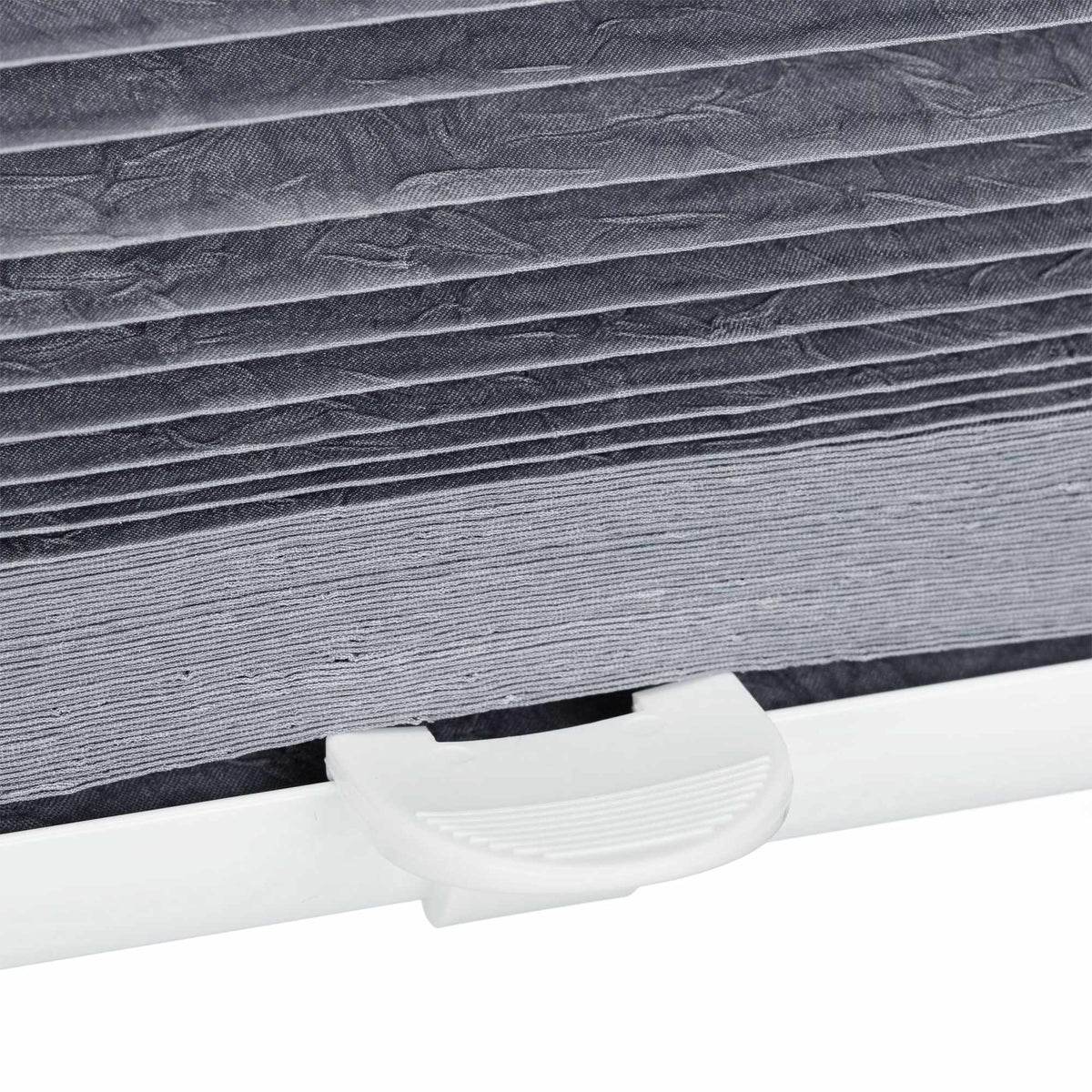 Pleated blind gray without drilling
