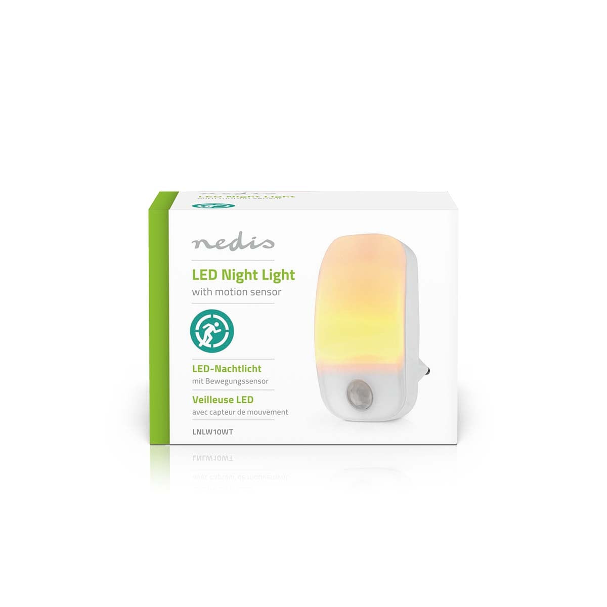 Plug-In LED Night Lighting | Motion sensor | 0.55 W | 11 ch | Warm White