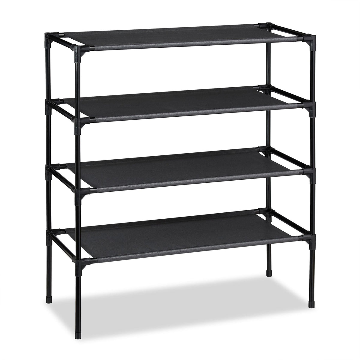 Plug-in system for shoe racks 4 levels