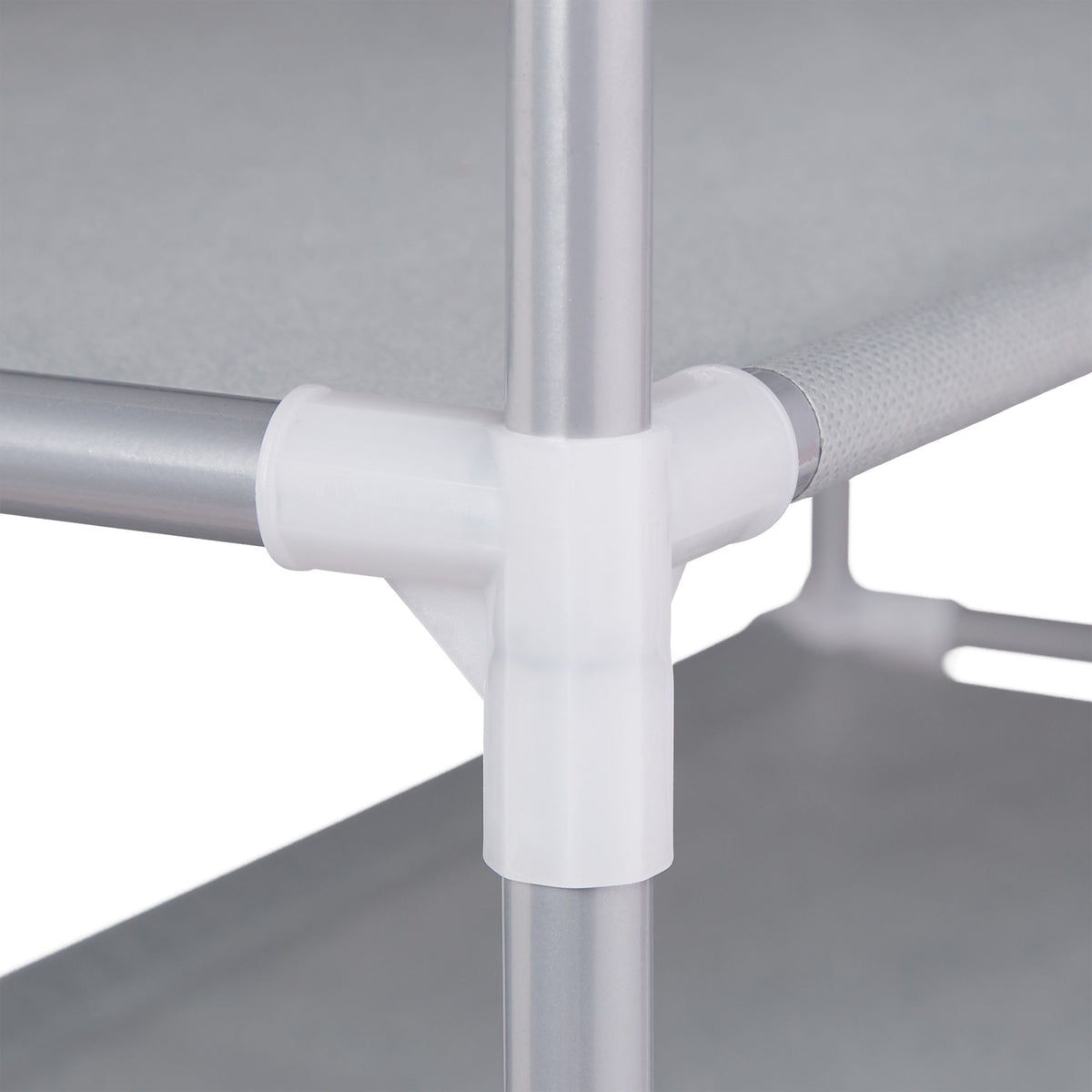 Plug-in system for shoe racks 4 levels