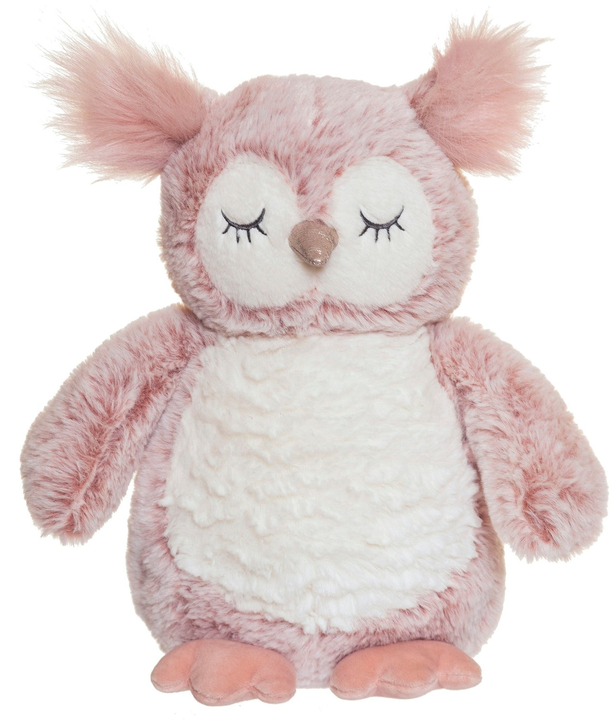 Plush Pink Owl Toy, 25cm, Machine Washable