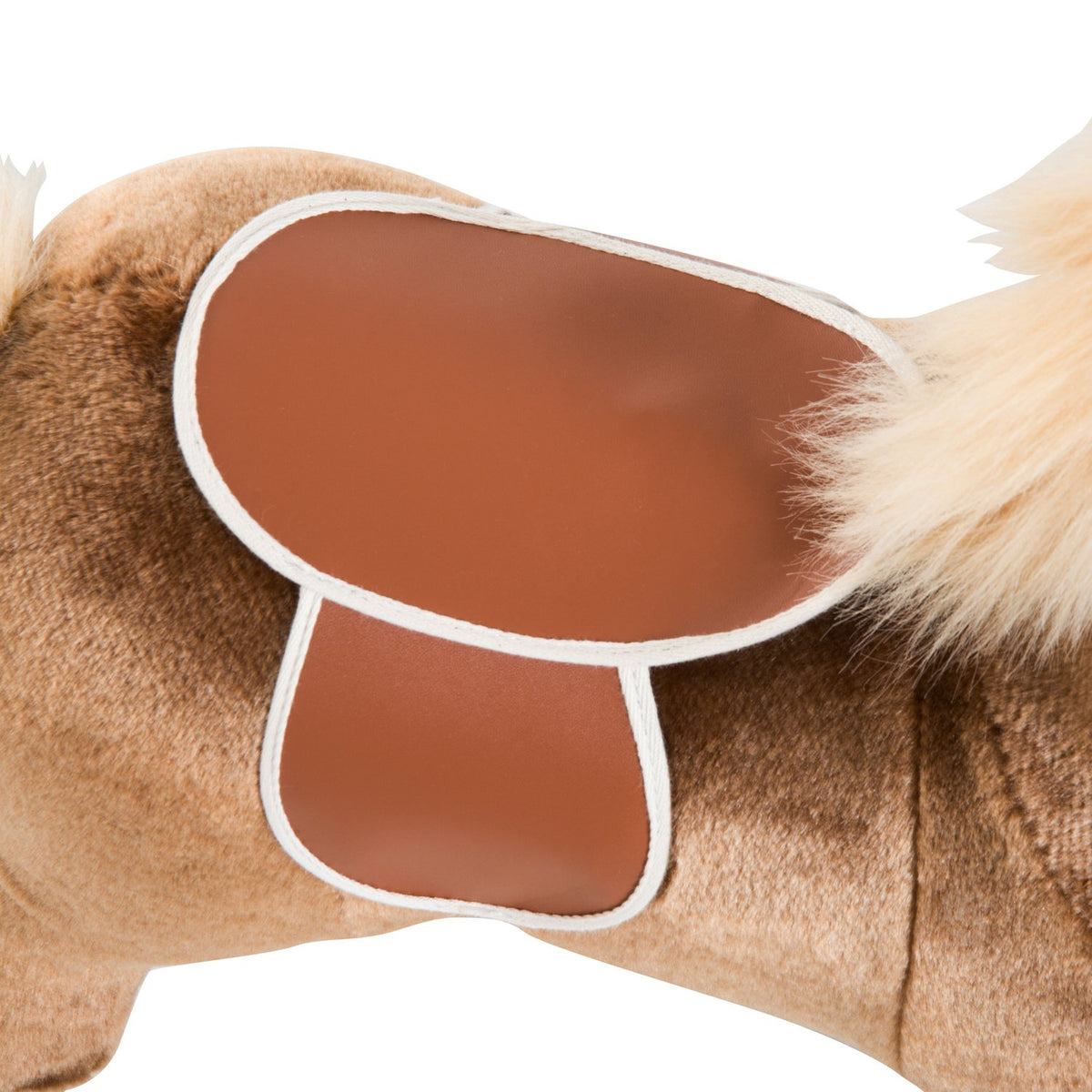 Plush Rocking Horse Brown Rocking Animal Toy Children L74Xw33Xh62Cm