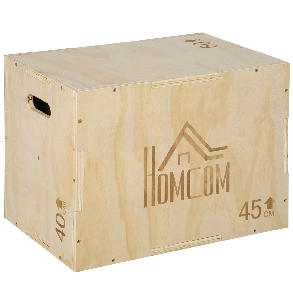 Plyo Box, Wood, 3 Heights, 45x40x60 cm