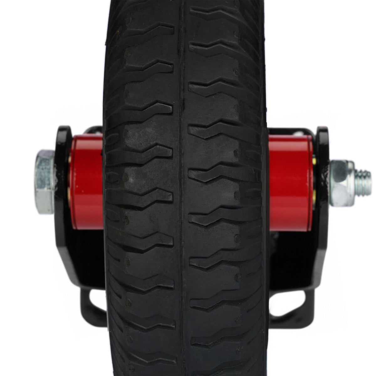 Pneumatic Fixed Castor with Steel Mounting Plate