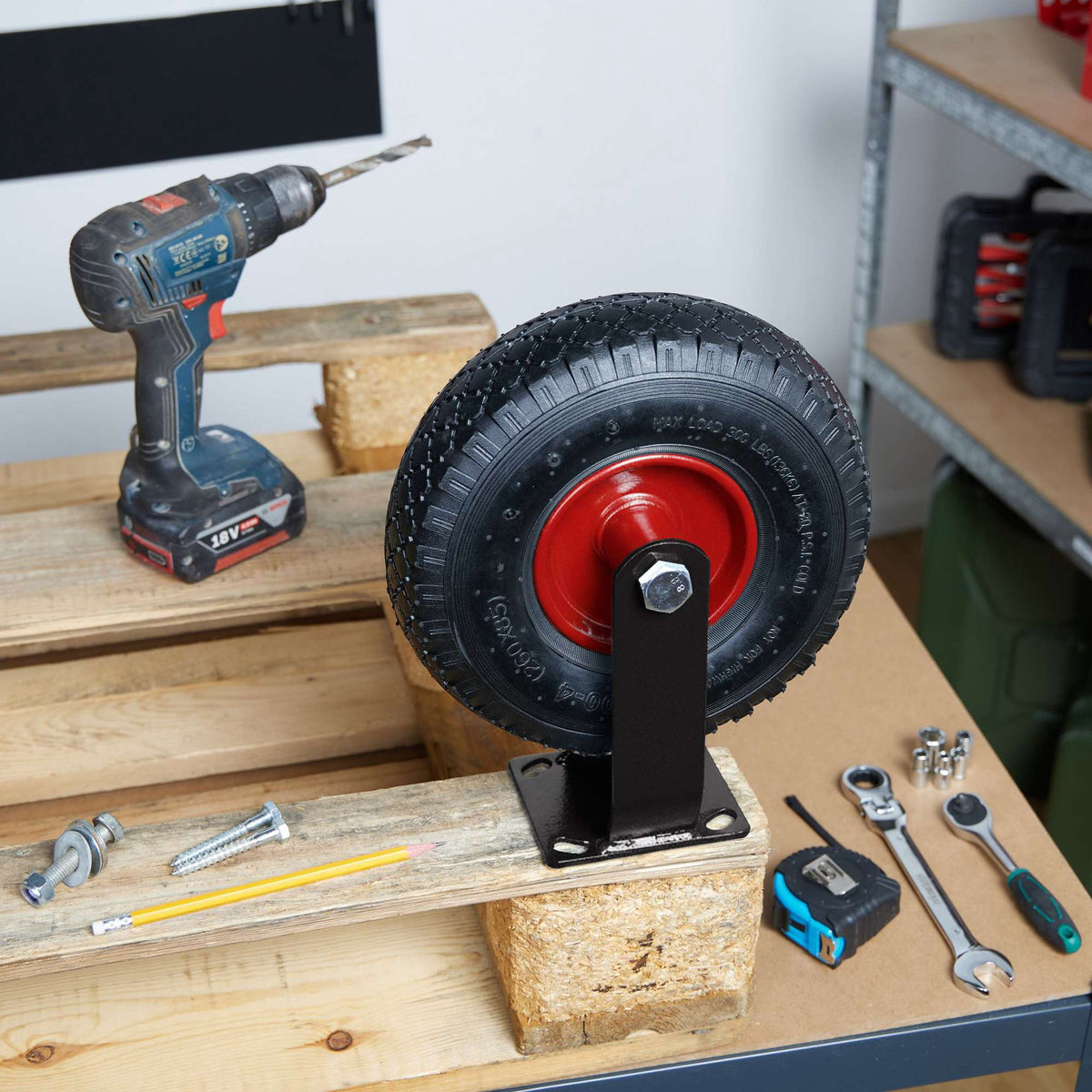 Pneumatic Load Roller with Steel Mounting Plate
