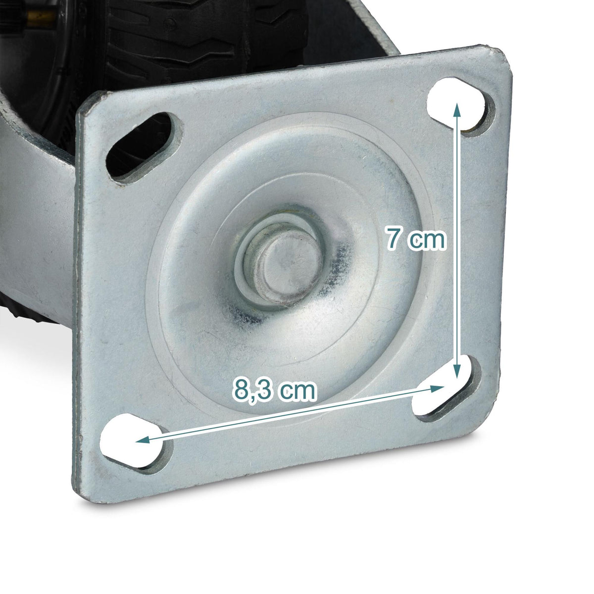 Pneumatic Swivel Castor, 2.50-4, High Load Capacity