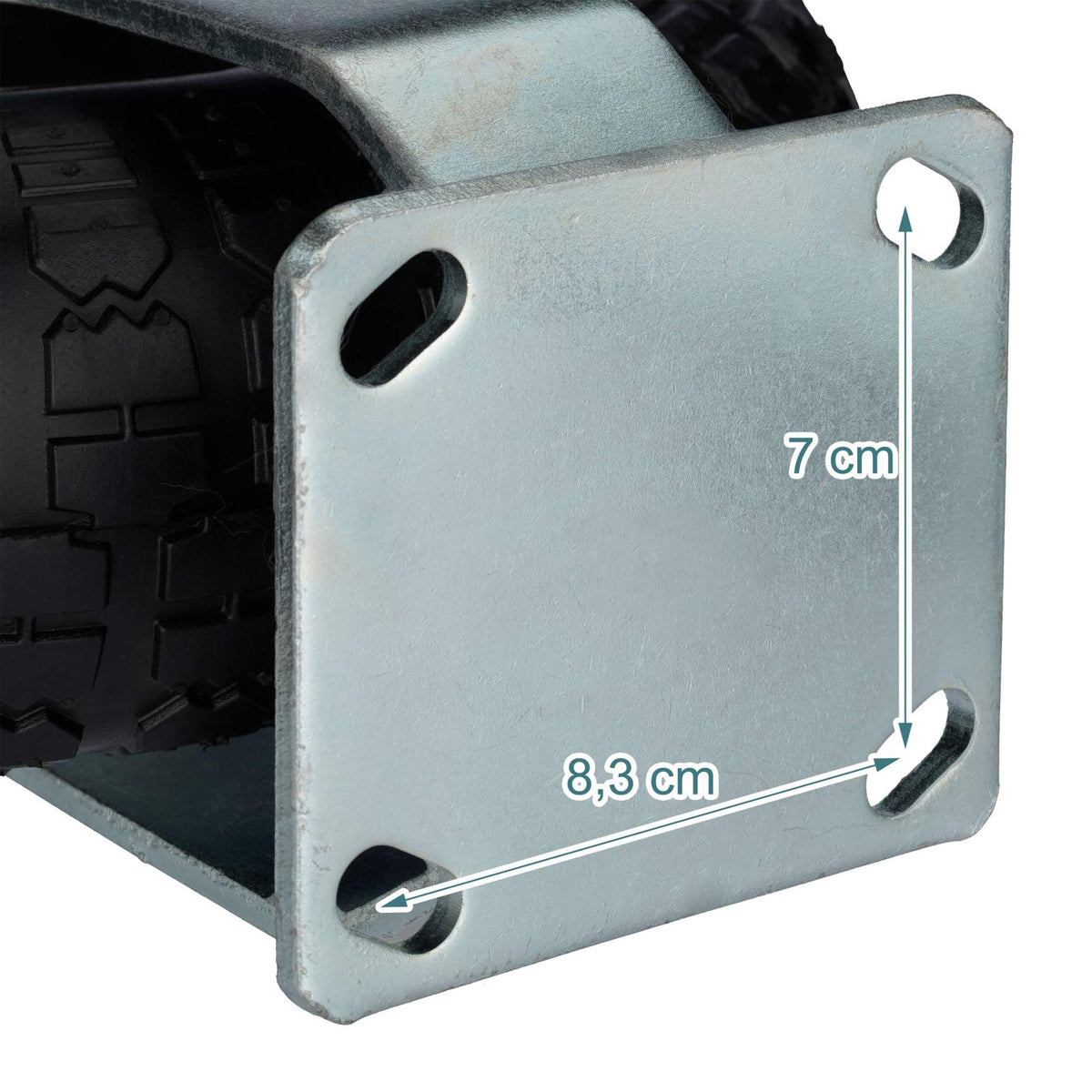 Pneumatic Tyred Load Castor with Steel Plate