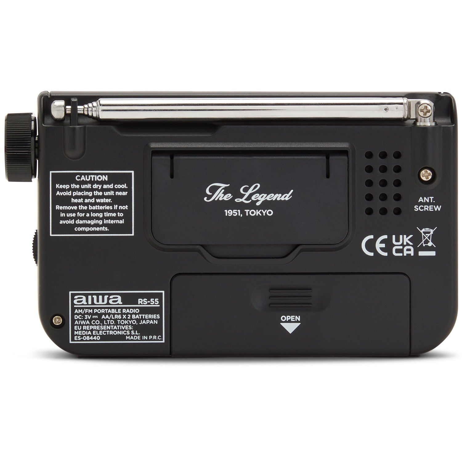 Pocket radio with FM/AM Black