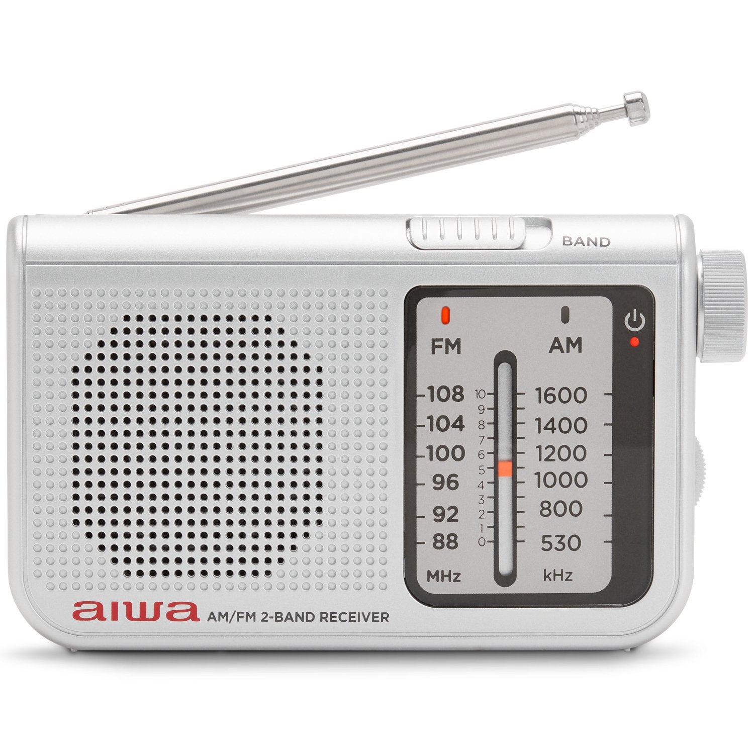 Pocket radio with FM/AM Silver
