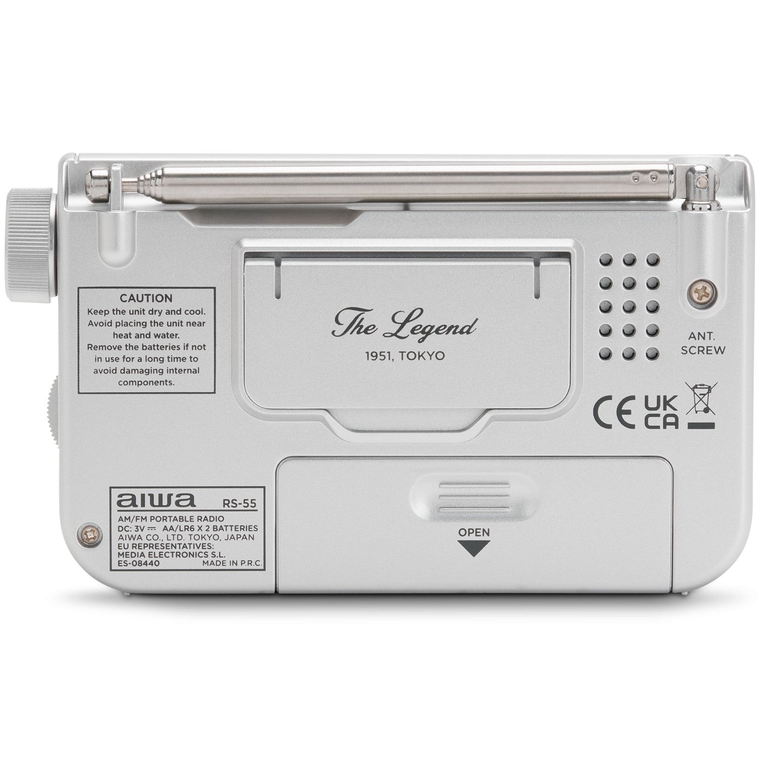 Pocket radio with FM/AM Silver