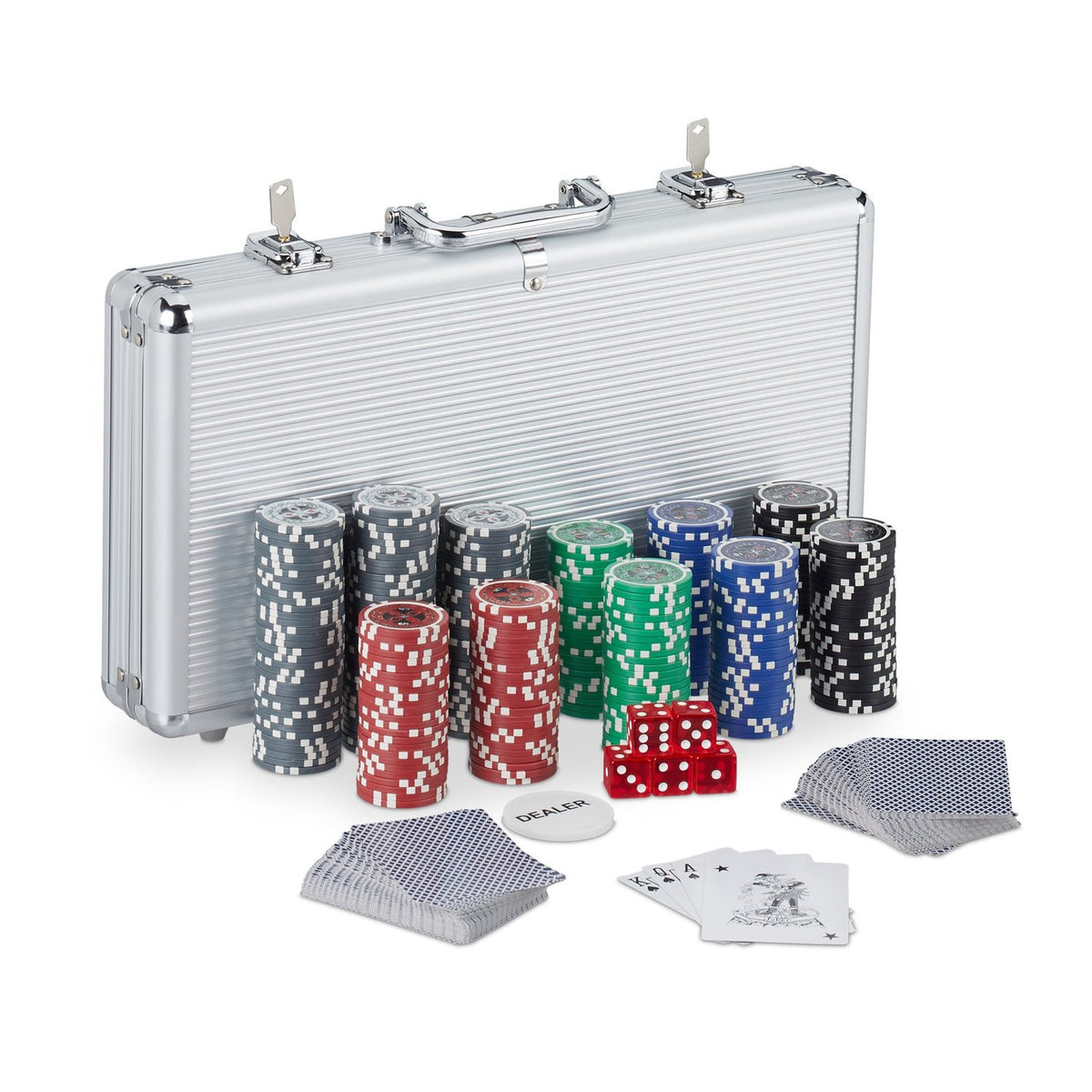 Poker Set with 300 Metal Core Chips and Cards