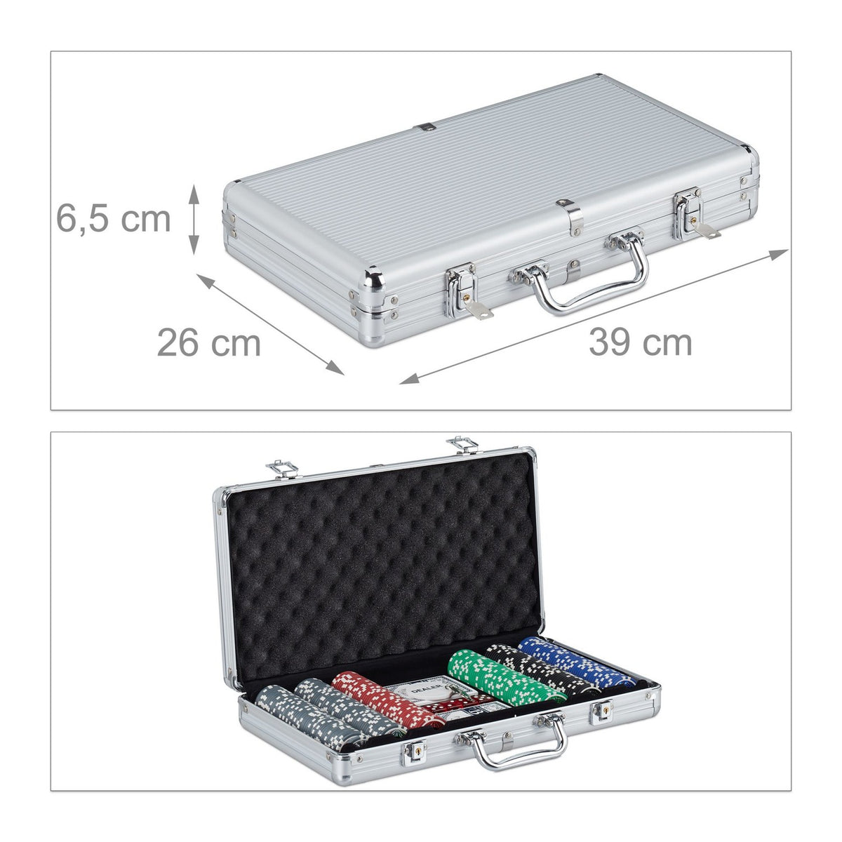 Poker Set with 300 Metal Core Chips and Cards