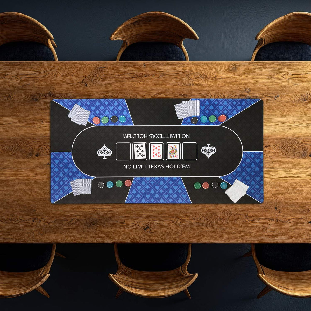 Poker Table Mat, Non-Slip, Waterproof, 120x60 cm