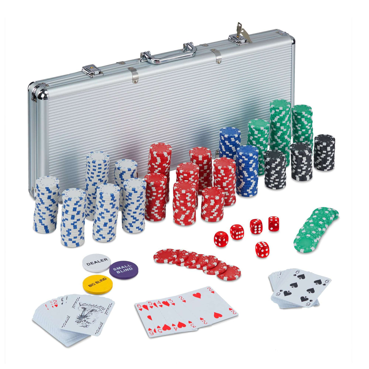Poker bag with 500 chips