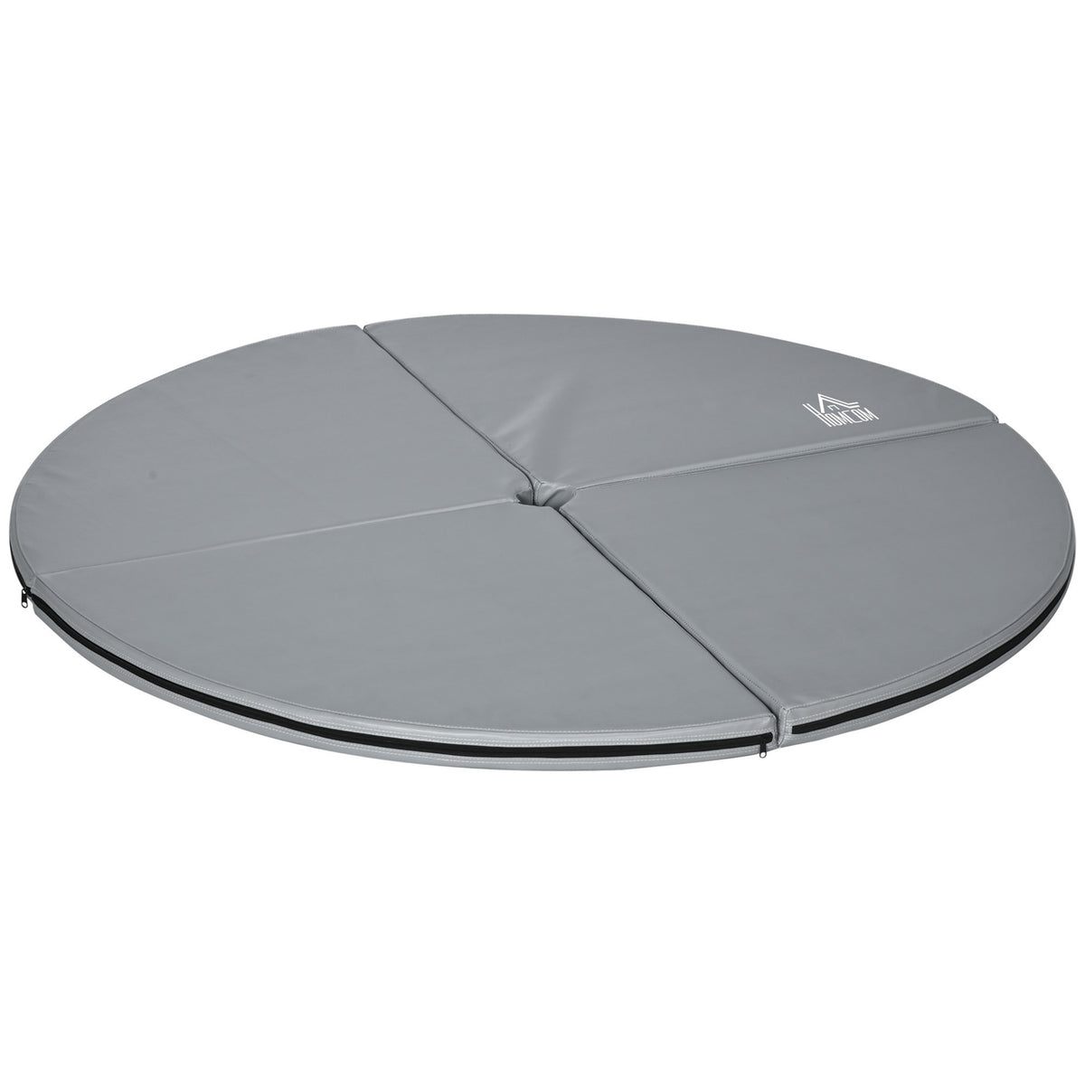 Pole Dance Mat, 5 cm Thick, 150 cm Diameter, Light Grey