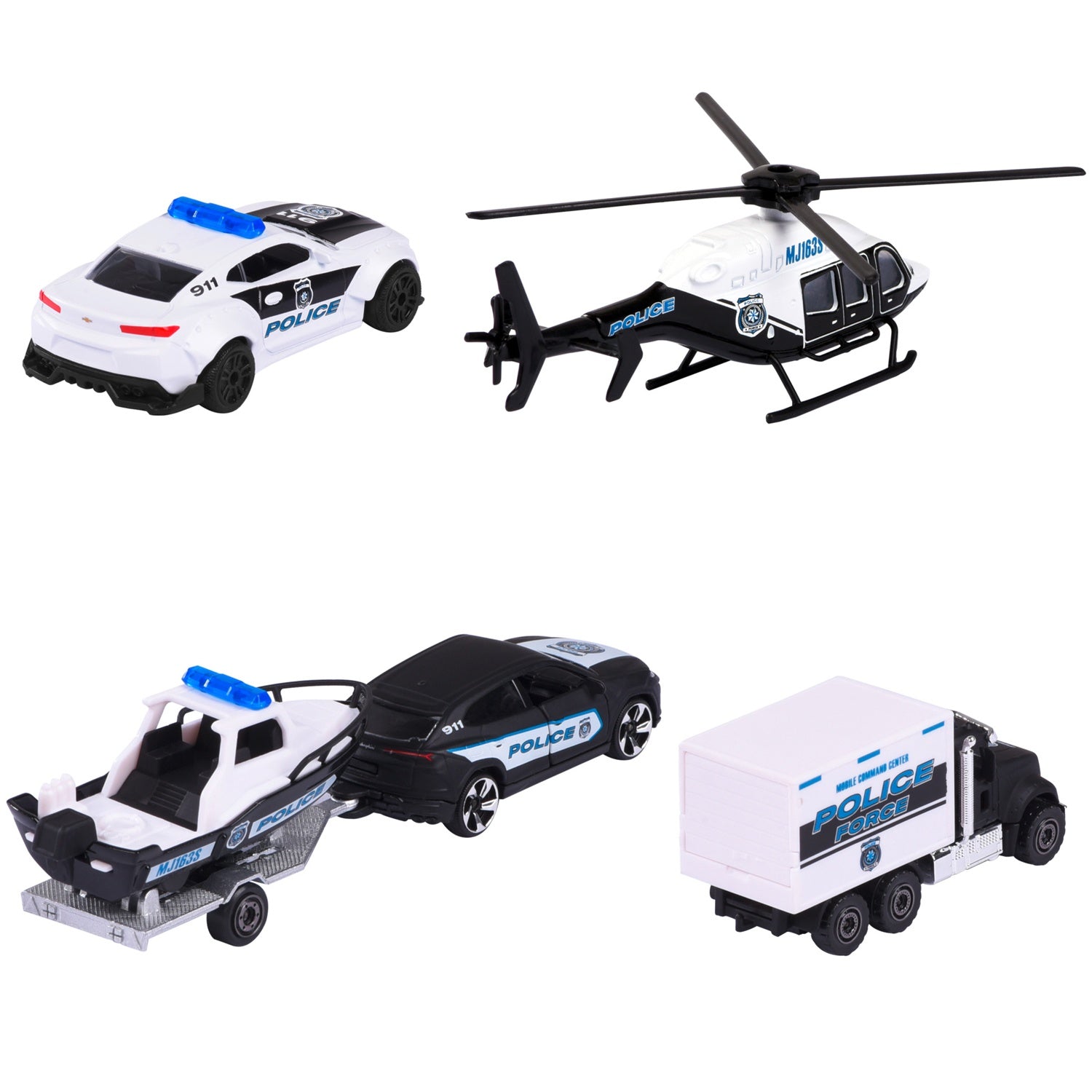 Police Vehicle 4-Pack Gift Box