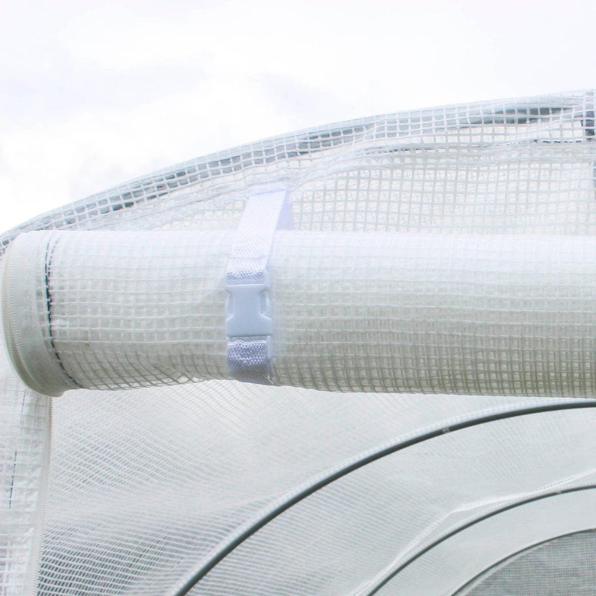 Polyethylene film 3x2x2m replacement film with 6 windows for garden tunnel greenhouse film tunnel made of white polyethylene