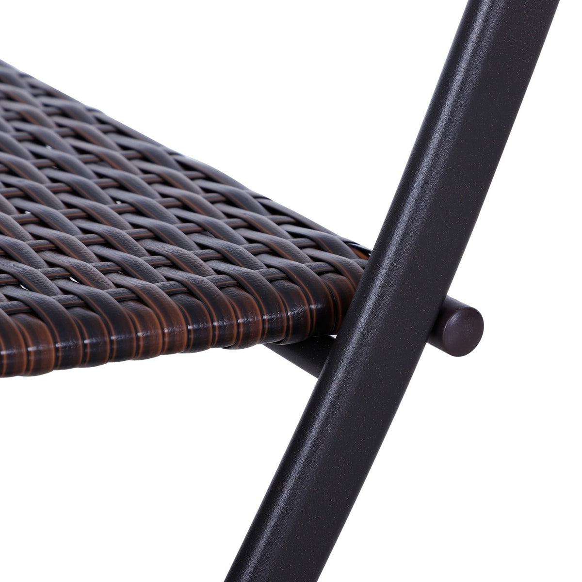 Polyrattan Bistro Set For 2 People, Rattan Garden Furniture Set, Brown