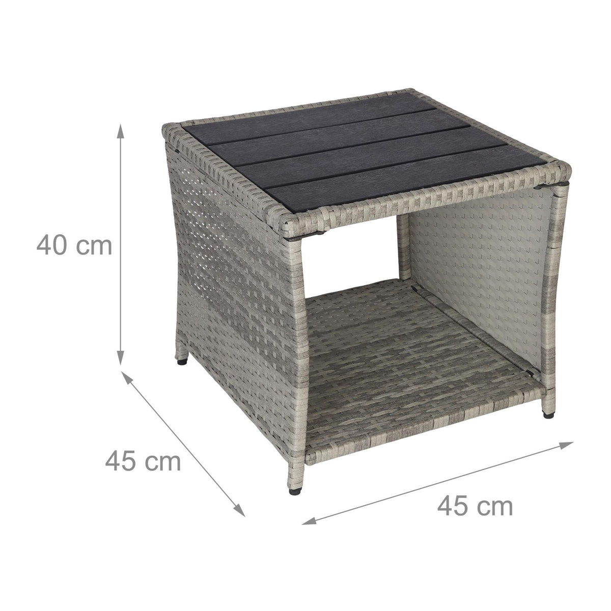 Polyrattan Outdoor Balcony Table – Weatherproof & Durable