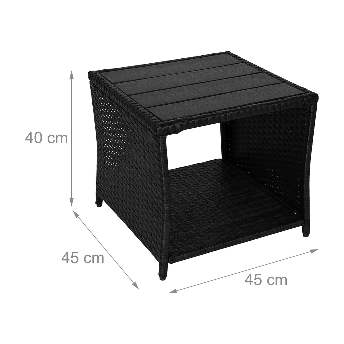 Polyrattan Outdoor Table, Weatherproof, Durable