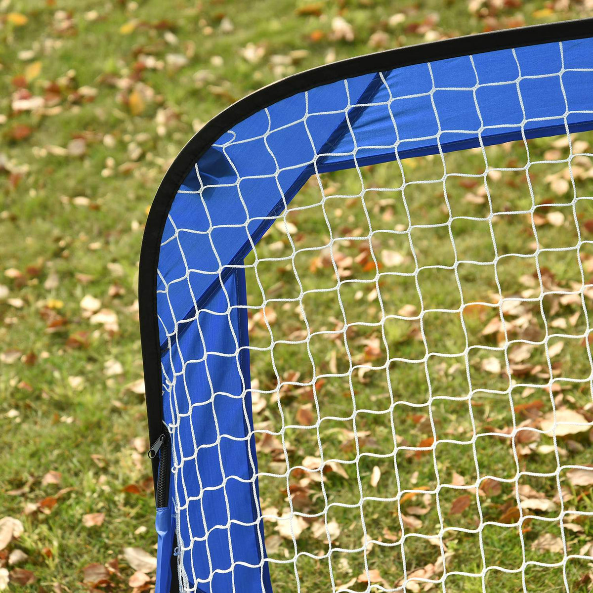 Pop Up Football Goals Portable Football Net, Set Of 2 Mini Goals, Foldable With Carry Bag, Blue, 123X80X80 Cm