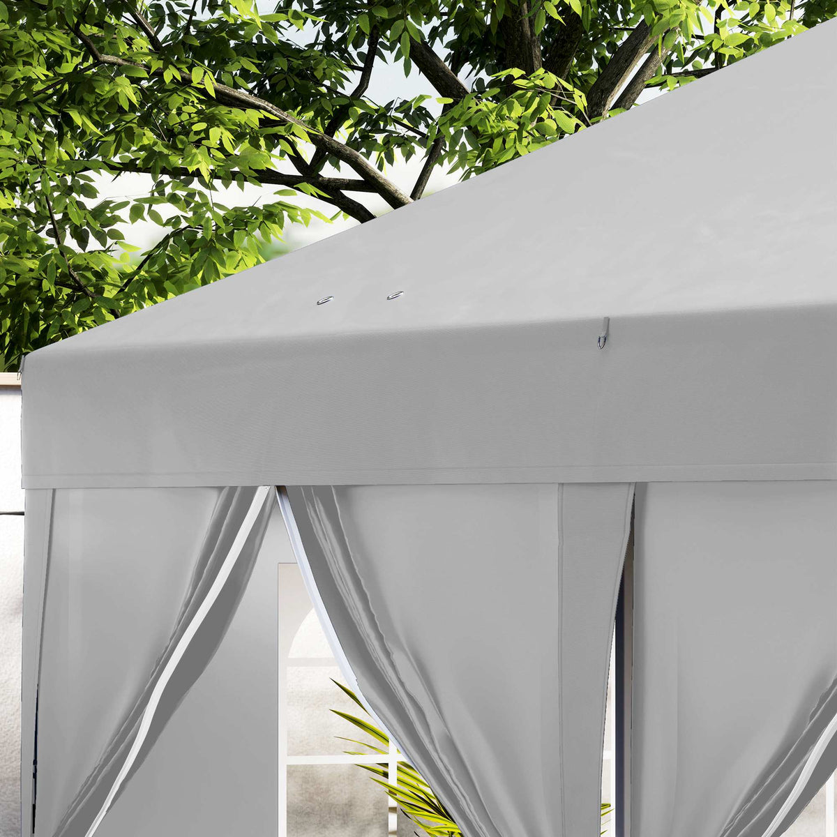 Pop-Up Pavilion 6x3m, UV Protection, Removable Sides
