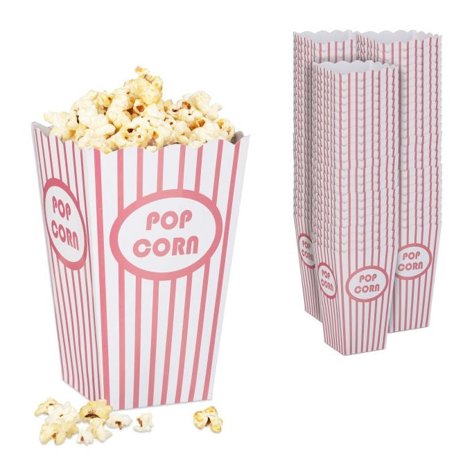 Popcorn bags, 72 pcs, pink