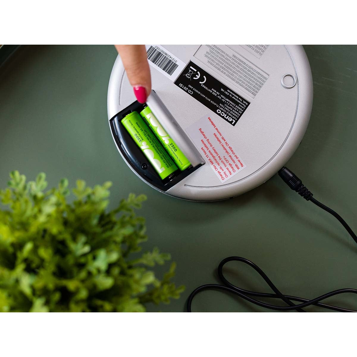 Portable CD MP3 player anti-shock Silver