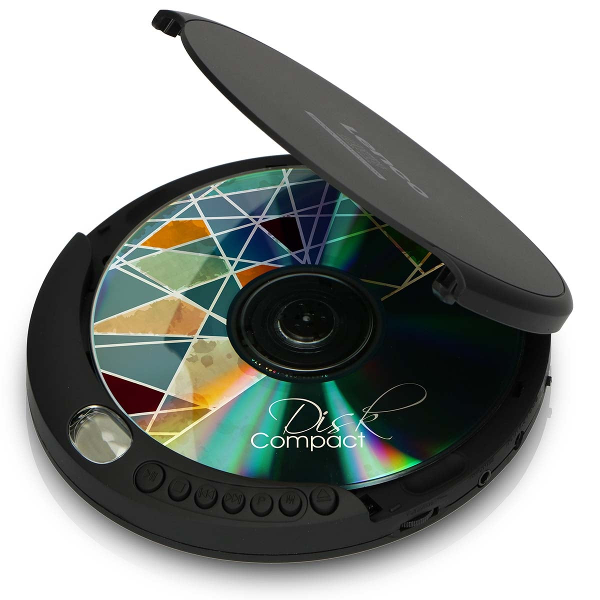 Portable CD MP3 player with anti-shock Black
