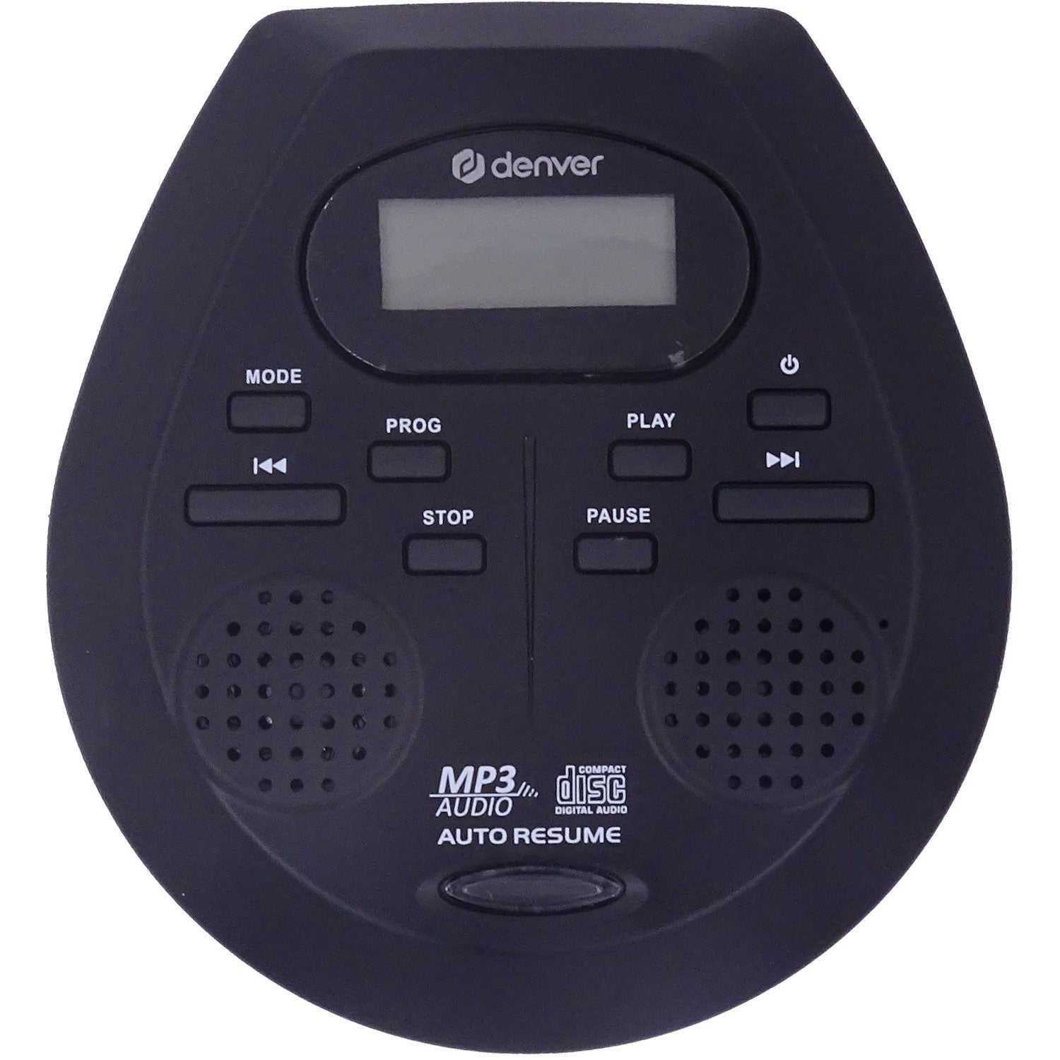 Portable CD Player with Built-In Speakers, Black