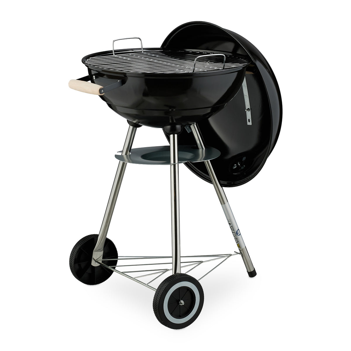 Portable Kettle BBQ Grill with Ash Catcher & Wheels