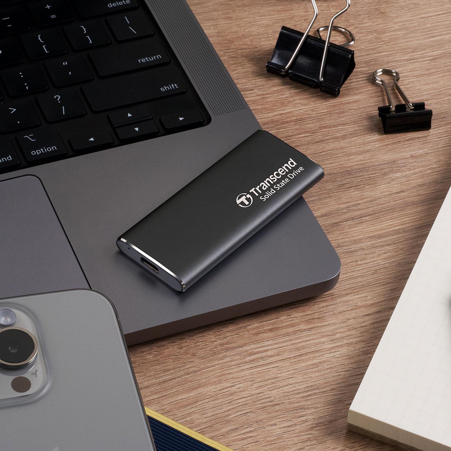 Portable SSD ESD256C USB-C 1TB 10Gbps (R1050/W950 Mb/s) Aluminum
