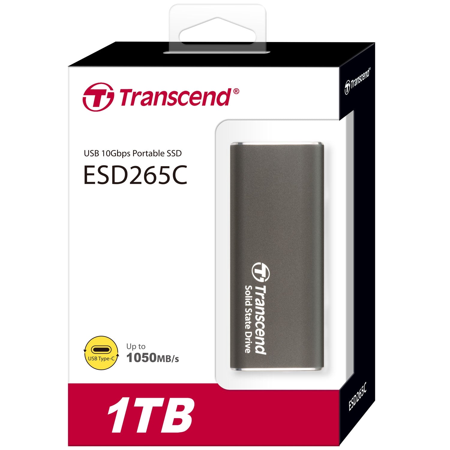 Portable SSD ESD256C USB-C 1TB 10Gbps (R1050/W950 Mb/s) Aluminum