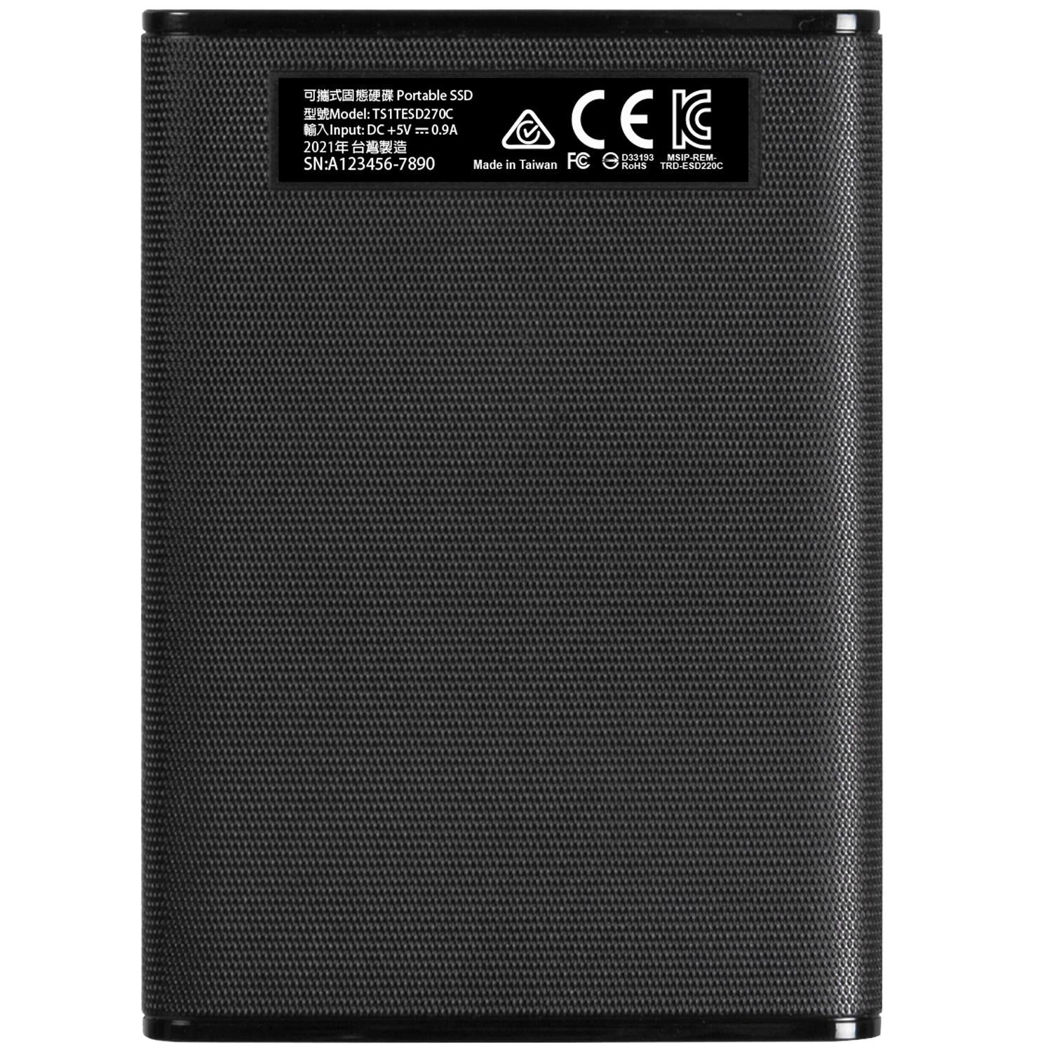 Portable SSD ESD270C USB-C 1TB (R520/W460) Black