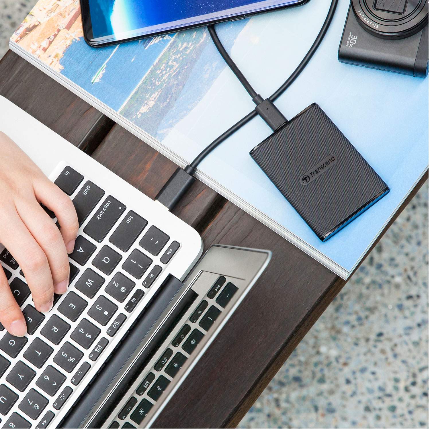 Portable SSD ESD270C USB-C 2TB (R520/W460) Black