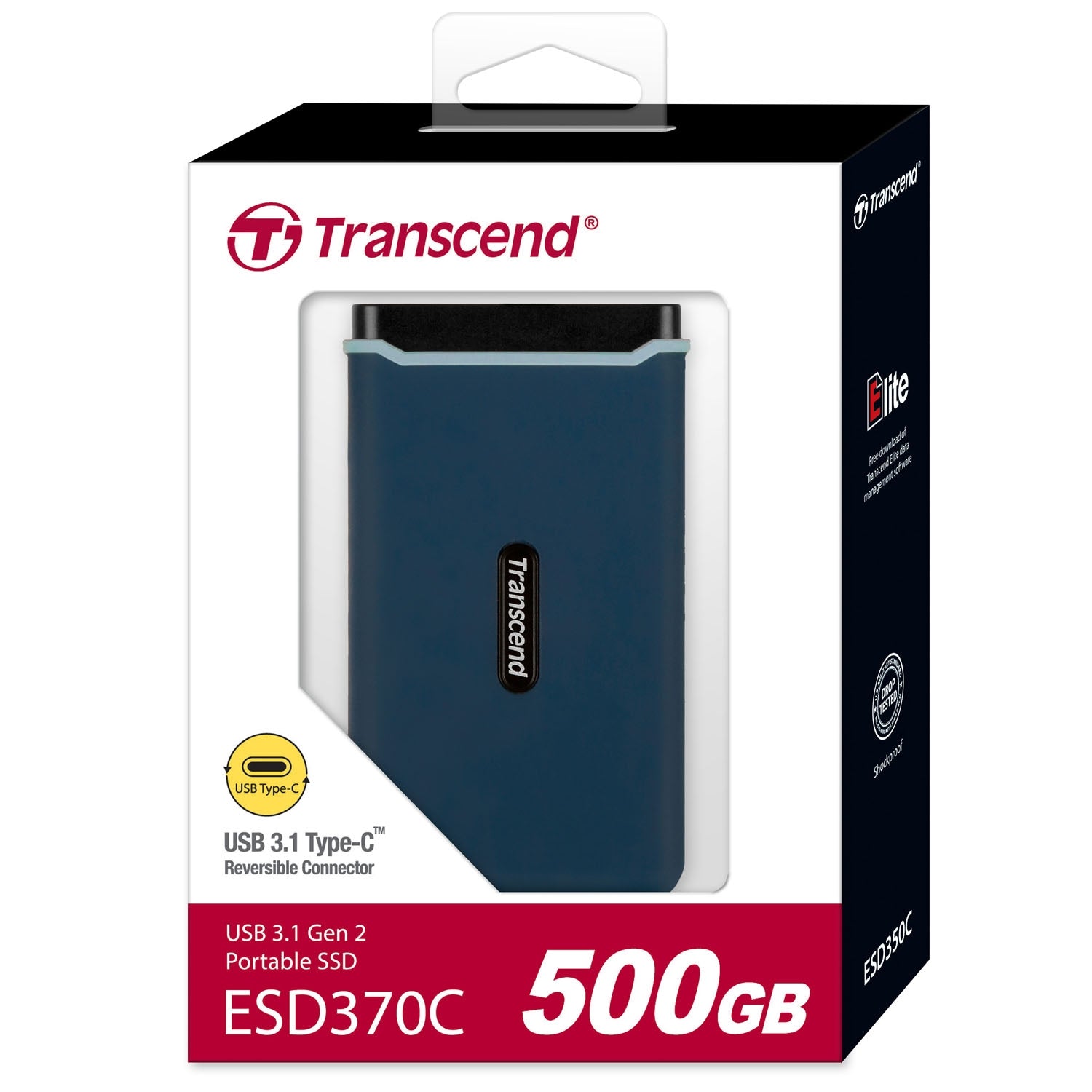 Portable SSD ESD370C USB-C 500GB (R1050/W950)