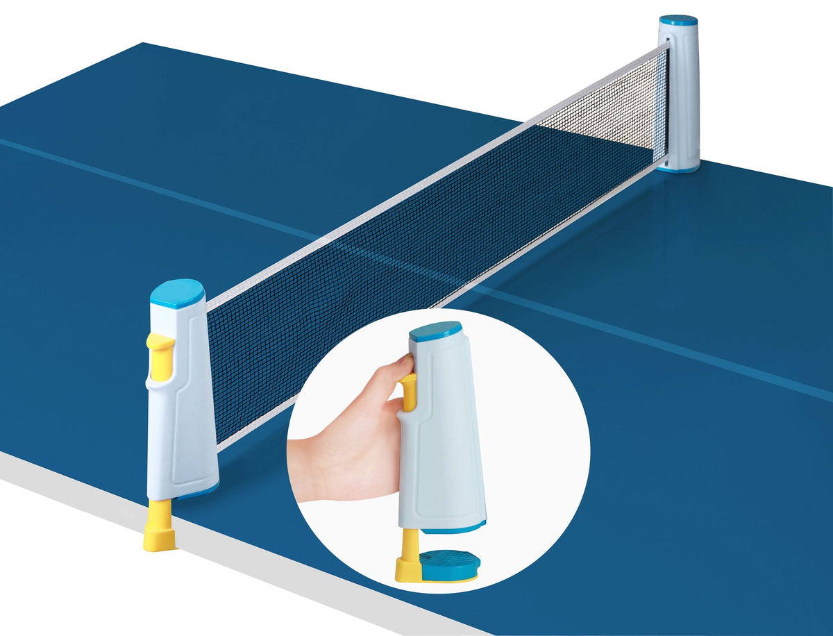 Portable Table Tennis Set with Adjustable Net and Paddles