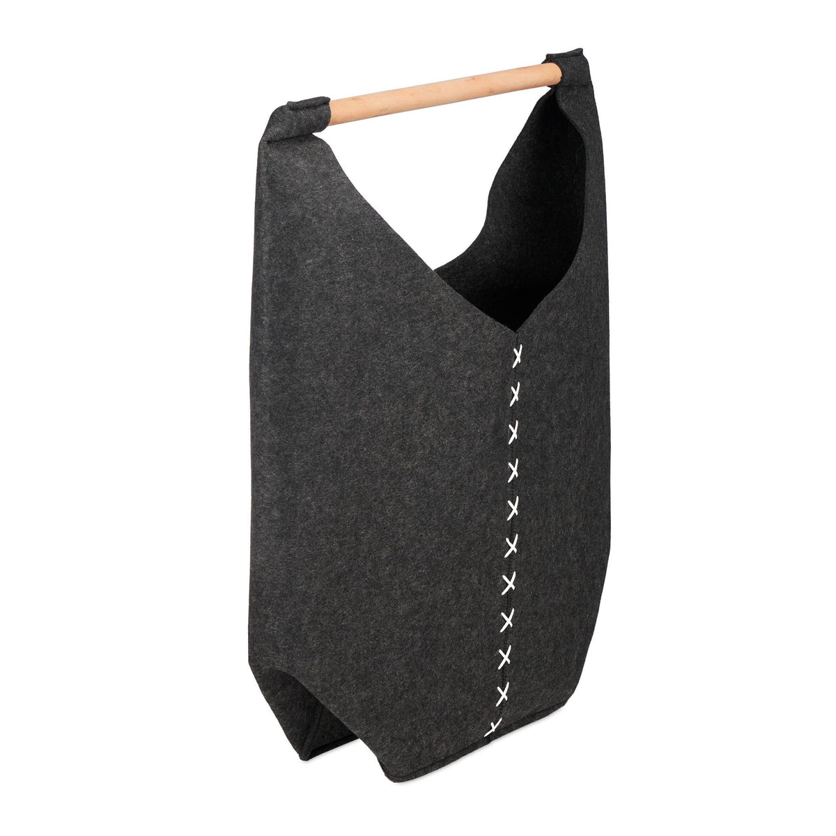 Portable laundry box in felt