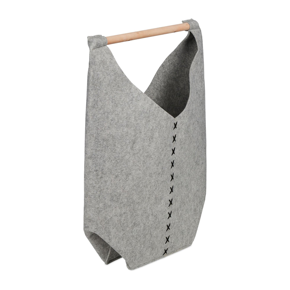 Portable laundry box in felt
