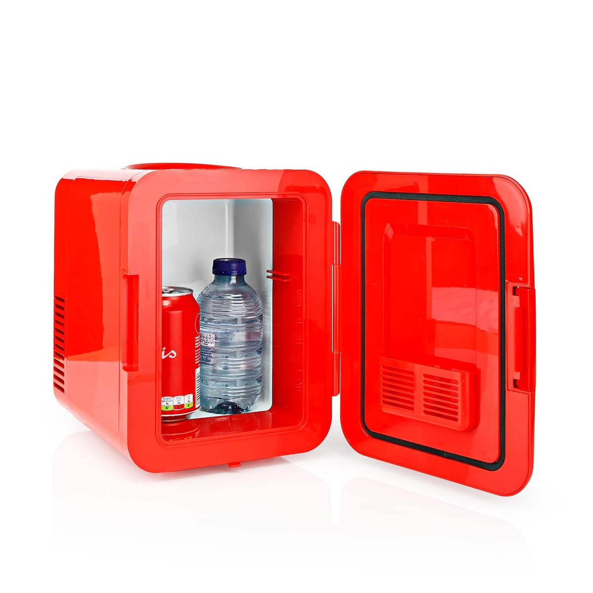 Portable mini fridge | 4 l | 12 V DC / 100 - 240 V AC | RED