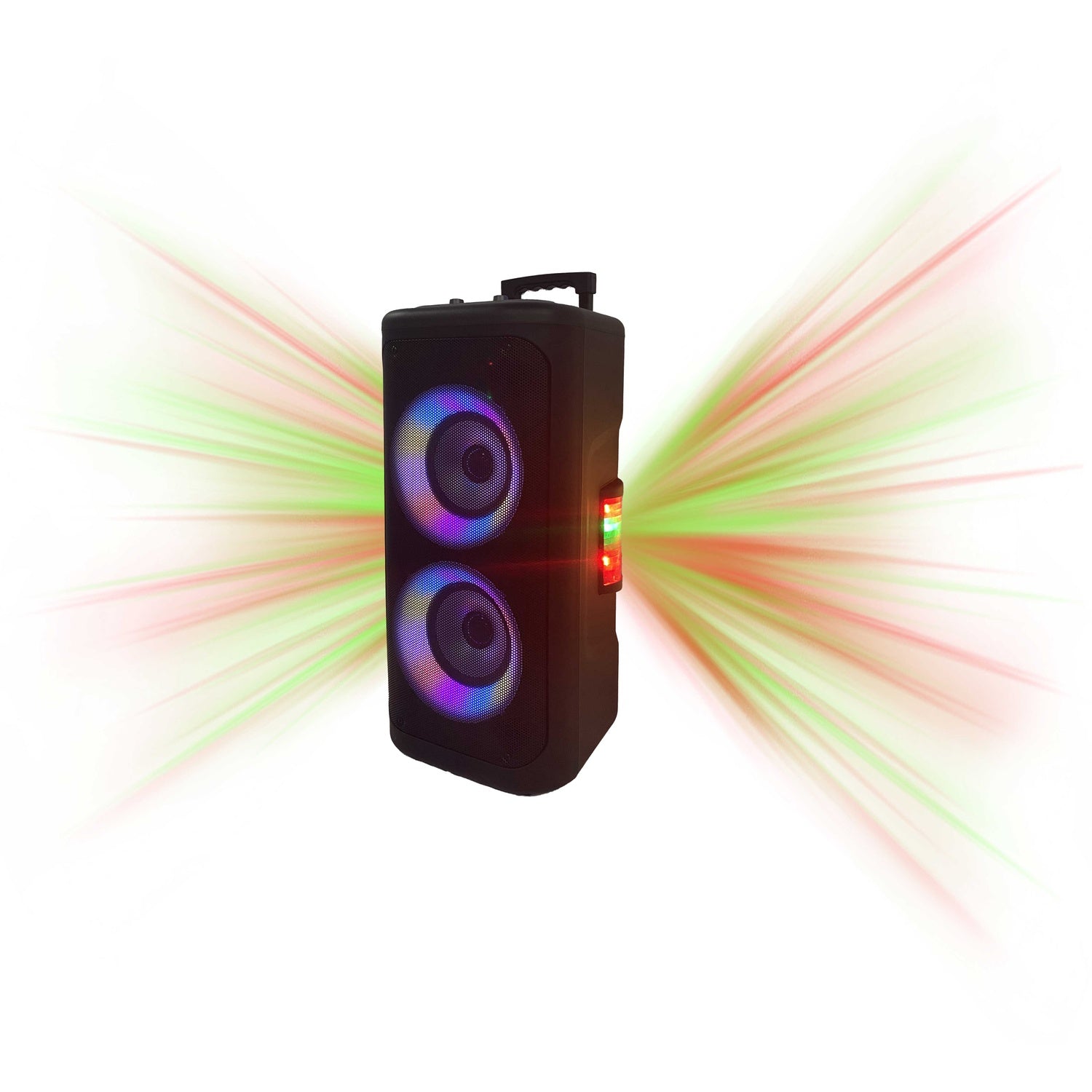 Portable powerful speaker with LED light