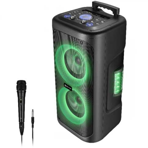Portable powerful speaker with LED light
