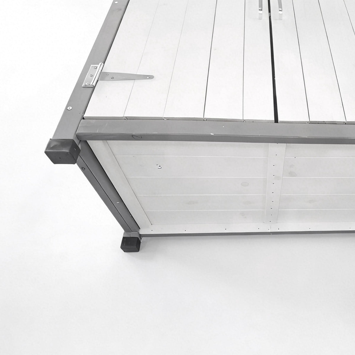 Potting Table with Cabinet and Galvanized Worktop