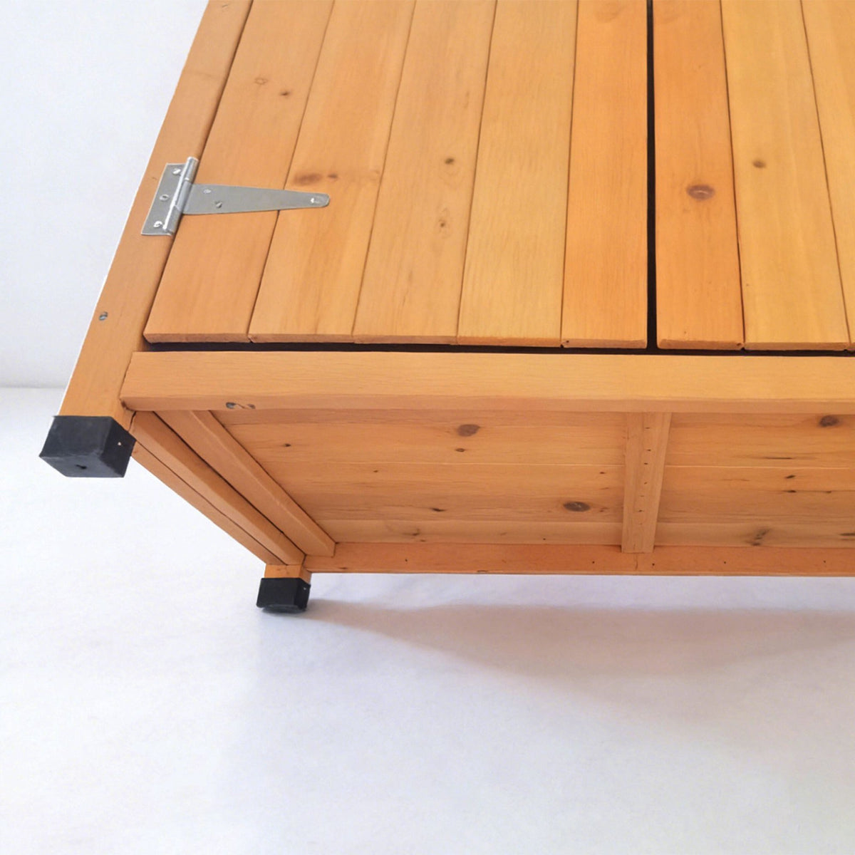 Potting Table with Cabinet and Galvanized Worktop
