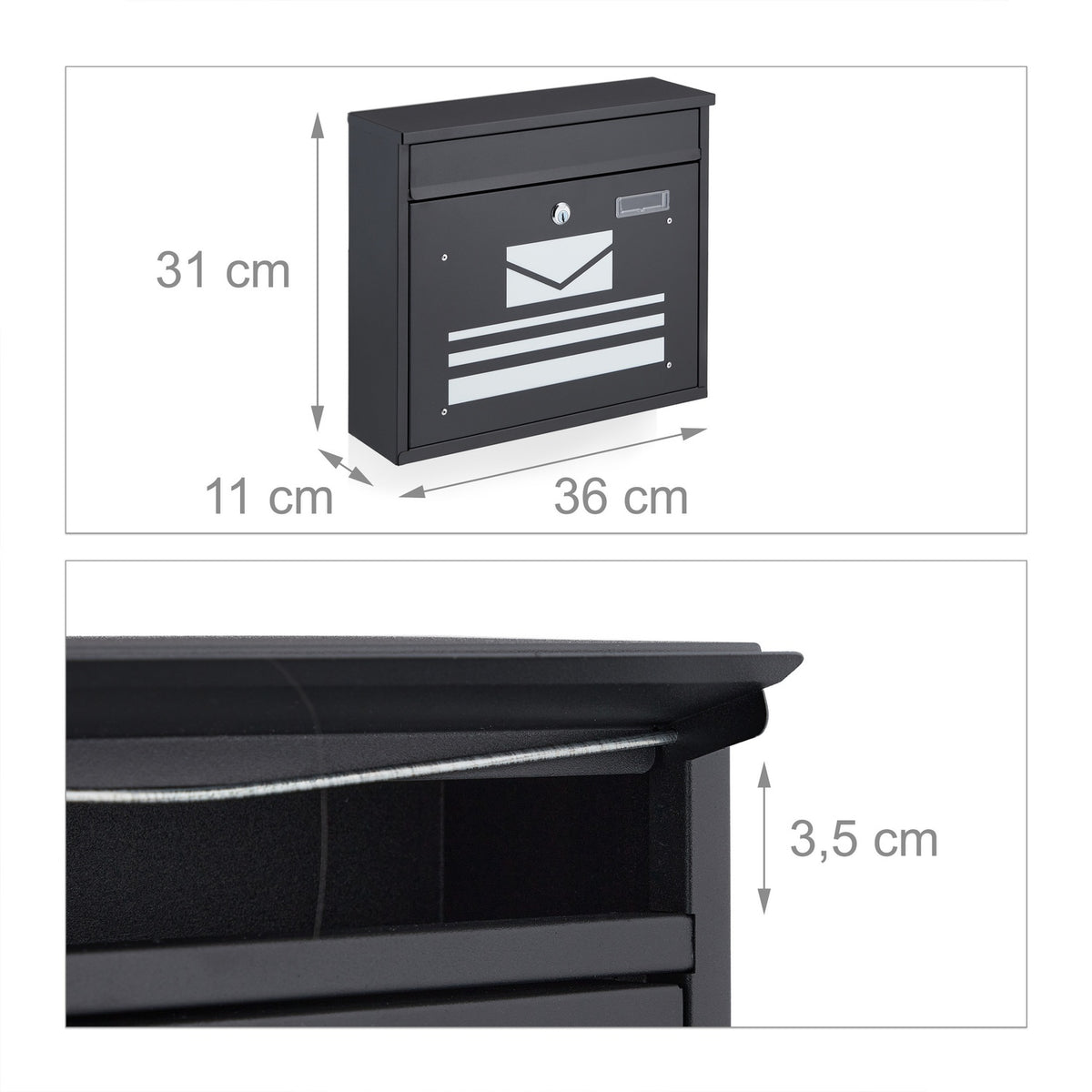 Powder coated mailbox