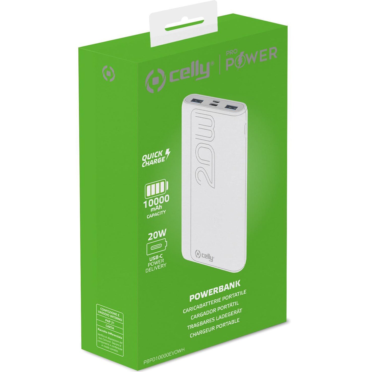 PowerBank PD 20W 10,000 mAh White