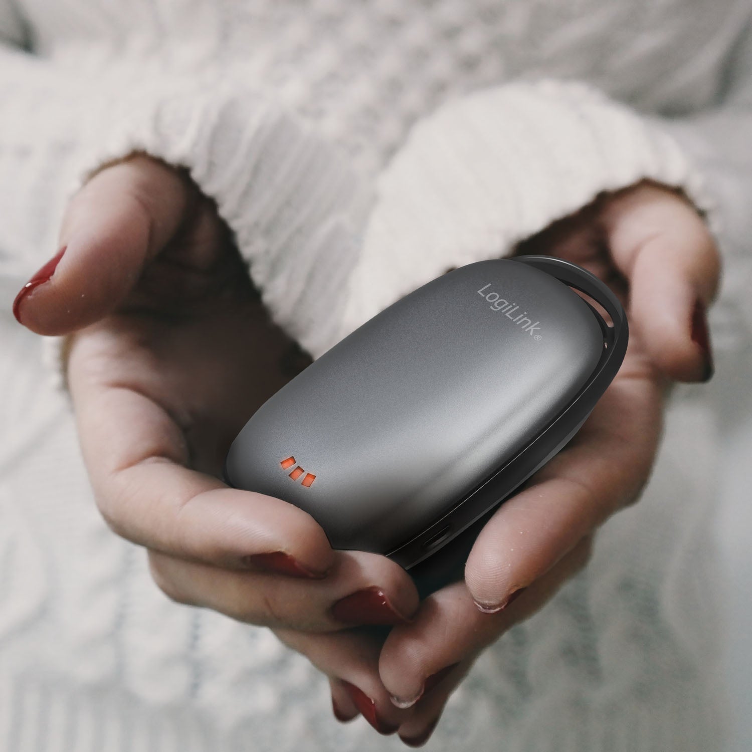 PowerBank with hand warmer 4000mAh Black