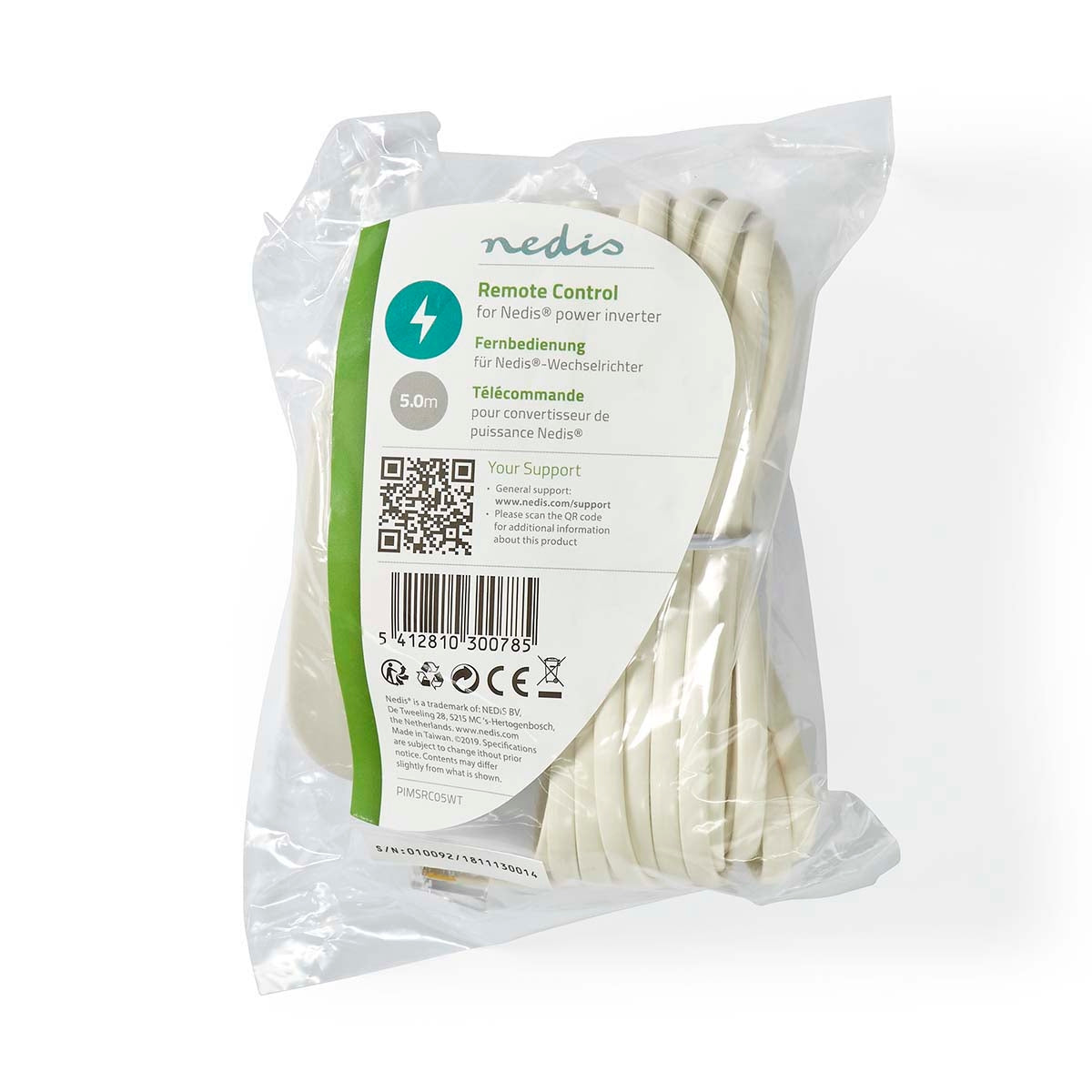 Power Inverter Remote Control | 5.00 m | RJ11 | White