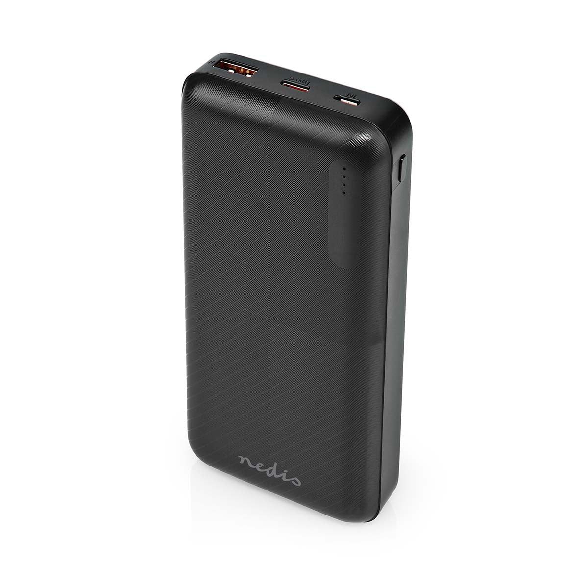 Power bank | 20000 mAh | 1.5 / 2.0 / 3.0 A | Number of outputs: 2 | Output connection: 1x USB-A / 1x USB-C™ | Input connection: 1x Micro USB / 1x USB-C™ | PD2.0 18W | Lithium polymer