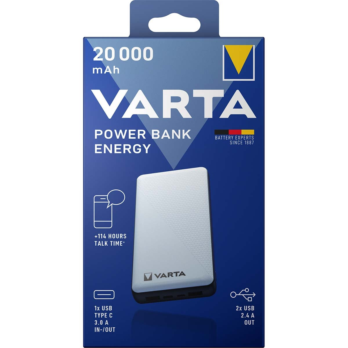 Power bank 20,000 mAh